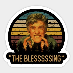 Retro Art The Blesssssing Sticker